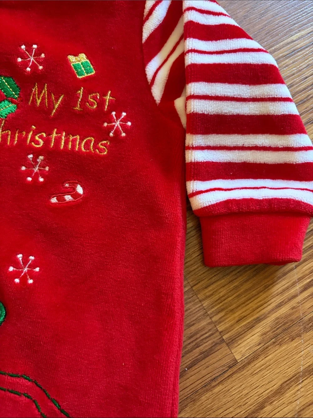 Carter's Red Green Christmas Baby Pajama Sleeper